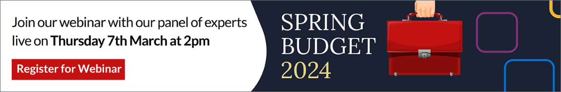 Sign up to our free Spring Budget Summary Webinar